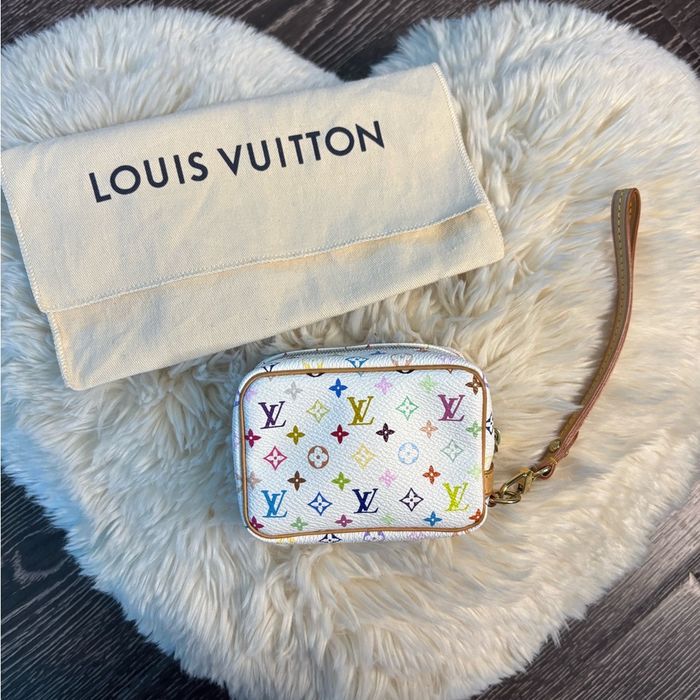 Louis Vuitton x Murakami Wapity Bag White Multicolor Excellent